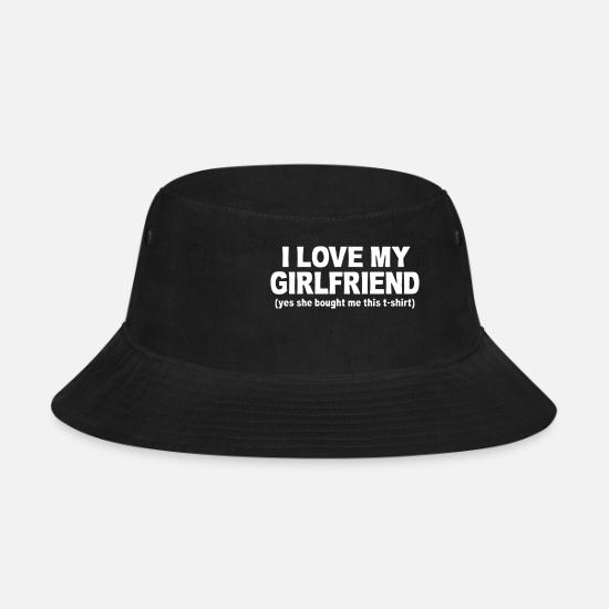 I LOVE MY GIRLFRIEND' Bucket Hat 